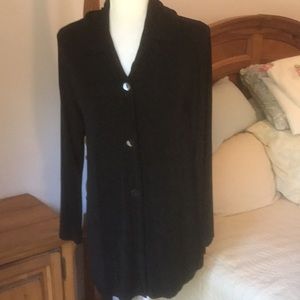 Vintage Rialto Black Stretch Oversized Top Size XS